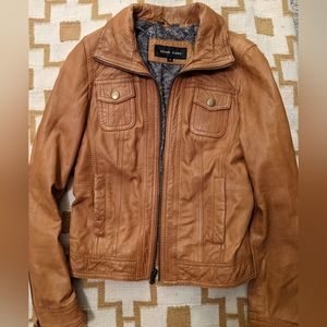 Black Rivet Leather Jacket XS